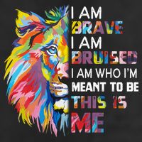 I Am Brave Bruised I Am Who Im Meant To Be Gift Adult Drive Performance Visor