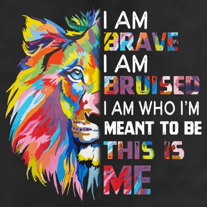 I Am Brave Bruised I Am Who Im Meant To Be Gift Adult Drive Performance Visor