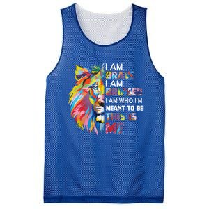 I Am Brave Bruised I Am Who Im Meant To Be Gift Mesh Reversible Basketball Jersey Tank