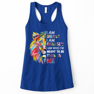 I Am Brave Bruised I Am Who Im Meant To Be Gift Womens Tank Top