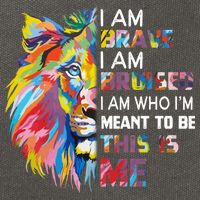 I Am Brave Bruised I Am Who Im Meant To Be Gift Cotton Canvas Backpack