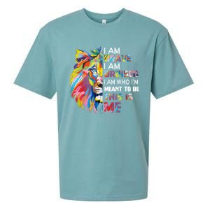 I Am Brave Bruised I Am Who Im Meant To Be Gift Sueded Cloud Jersey T-Shirt