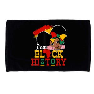 I Am Black History Month Black Melanin Meaningful Gift Microfiber Hand Towel