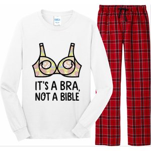 Its A Bra Not A Bible Long Sleeve Pajama Set