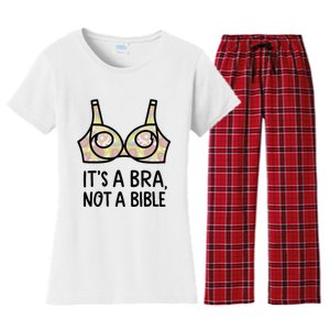 Its A Bra Not A Bible Women's Flannel Pajama Set