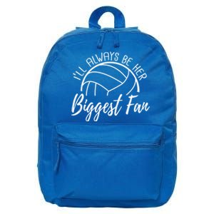 ILl Always Be Her Biggest Fan Volleyball Mom And Dad Gift 16 in Basic Backpack