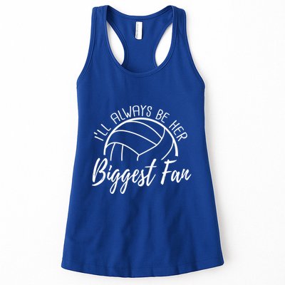 ILl Always Be Her Biggest Fan Volleyball Mom And Dad Gift Womens Tank Top