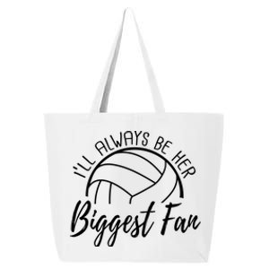 ILl Always Be Her Biggest Fan Volleyball Mom And Dad Gift 25L Jumbo Tote