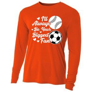 ILl Always Be Your Biggest Fan Baseball Great Gift Cooling Performance Long Sleeve Crew