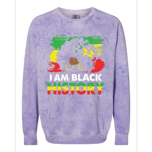 I Am Black History Month African American Cute Gift Colorblast Crewneck Sweatshirt