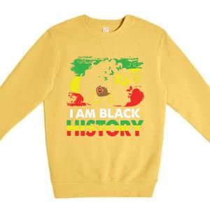 I Am Black History Month African American Cute Gift Premium Crewneck Sweatshirt