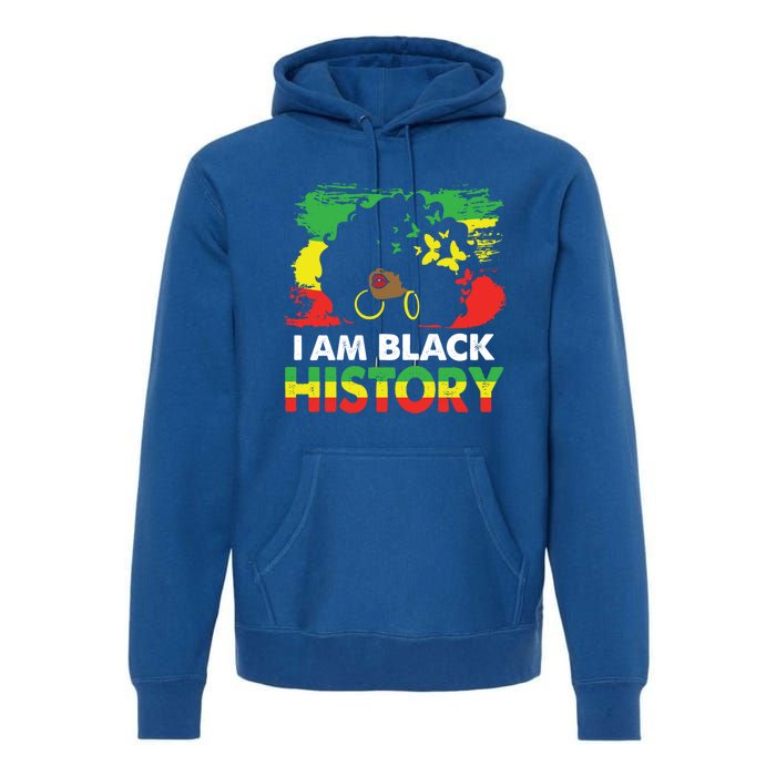 I Am Black History Month African American Cute Gift Premium Hoodie