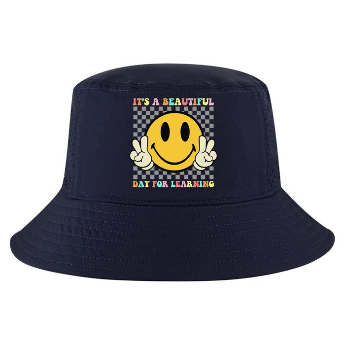 ItS A Beautiful Day For Learning Retro Groovy Teacher Cool Comfort Performance Bucket Hat