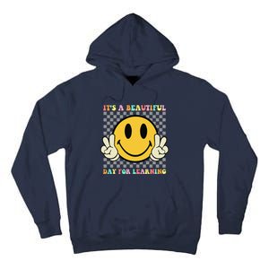 ItS A Beautiful Day For Learning Retro Groovy Teacher Tall Hoodie