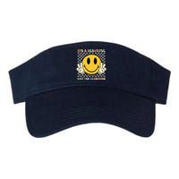 ItS A Beautiful Day For Learning Retro Groovy Teacher Valucap Bio-Washed Visor