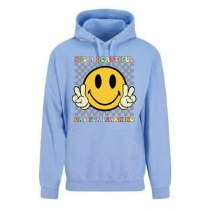 ItS A Beautiful Day For Learning Retro Groovy Teacher Unisex Surf Hoodie