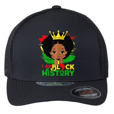 I Am Black History funny Black History Month Flexfit Unipanel Trucker Cap