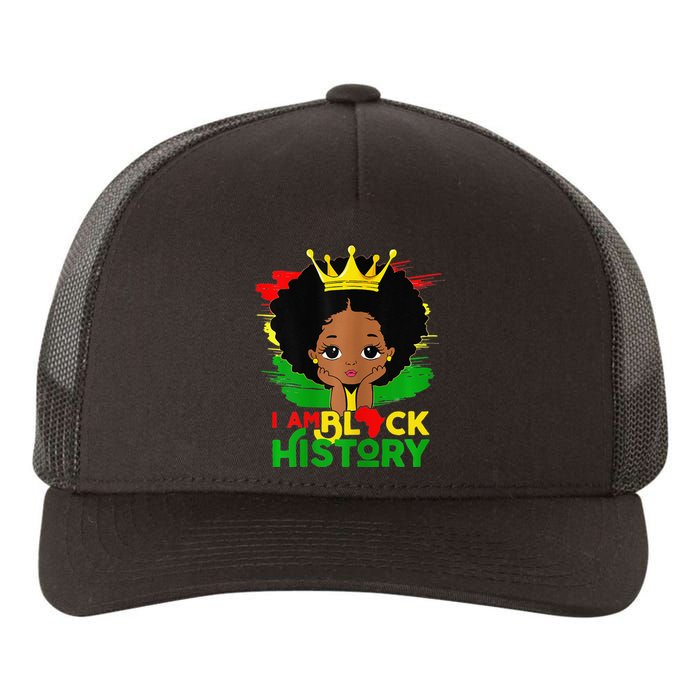 I Am Black History funny Black History Month Yupoong Adult 5-Panel Trucker Hat