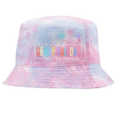 ItS A Beautiful Day For Learning Teacher Students Tie-Dyed Bucket Hat