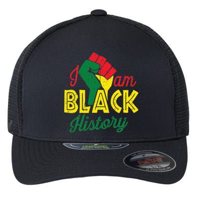 I Am Black History Month African American Pride Celebration Flexfit Unipanel Trucker Cap