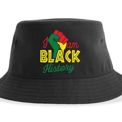 I Am Black History Month African American Pride Celebration Sustainable Bucket Hat