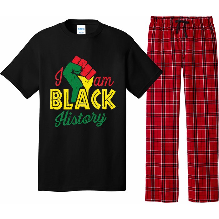 I Am Black History Month African American Pride Celebration Pajama Set