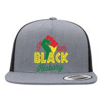 I Am Black History Month African American Pride Celebration Flat Bill Trucker Hat