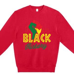 I Am Black History Month African American Pride Celebration Premium Crewneck Sweatshirt