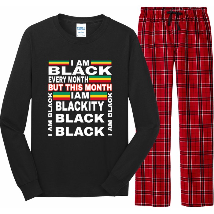 I Am Black Every Month Long Sleeve Pajama Set