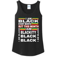 I Am Black Every Month Ladies Essential Tank