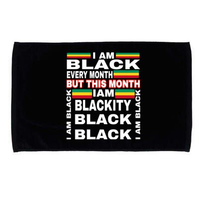 I Am Black Every Month Microfiber Hand Towel