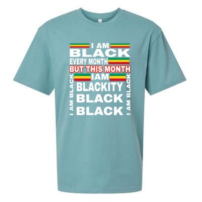 I Am Black Every Month Sueded Cloud Jersey T-Shirt