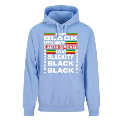 I Am Black Every Month Unisex Surf Hoodie