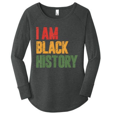 I Am Black History funny Black History Month Women's Perfect Tri Tunic Long Sleeve Shirt