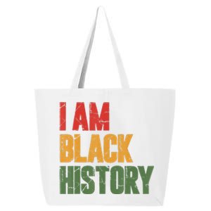 I Am Black History funny Black History Month 25L Jumbo Tote