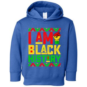 I Am Black History Month Pink And Green Juneteenth Gift Toddler Hoodie