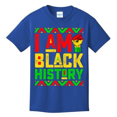 I Am Black History Month Pink And Green Juneteenth Gift Kids T-Shirt