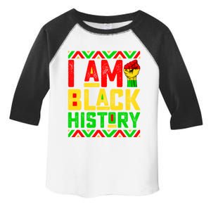 I Am Black History Month Pink And Green Juneteenth Gift Toddler Fine Jersey T-Shirt