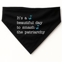 It's A Beautiful Day To Smash The Patriarchy Feminism USA-Made Doggie Bandana