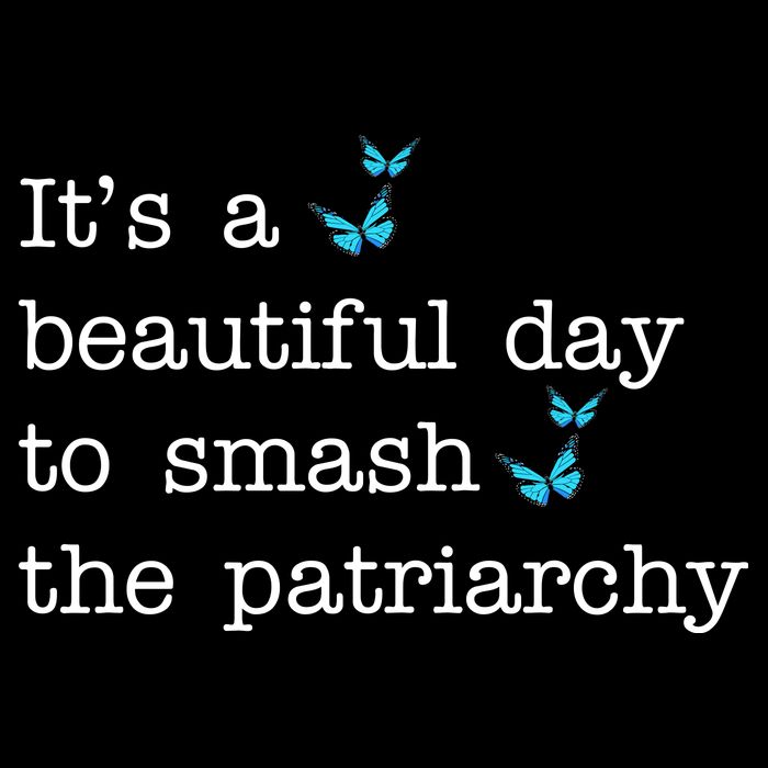 It's A Beautiful Day To Smash The Patriarchy Feminism Drawstring Bag