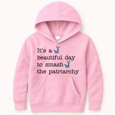 It's A Beautiful Day To Smash The Patriarchy Feminism Kids Hoodie