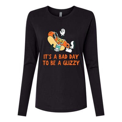 It’S A Bad Day To Be A Glizzy 4th Of July Hot Dog Lovers Womens Cotton Relaxed Long Sleeve T-Shirt