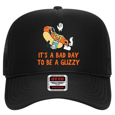 It’S A Bad Day To Be A Glizzy 4th Of July Hot Dog Lovers High Crown Mesh Back Trucker Hat