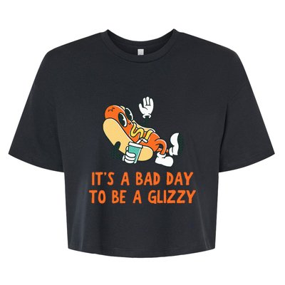 It’S A Bad Day To Be A Glizzy 4th Of July Hot Dog Lovers Bella+Canvas Jersey Crop Tee