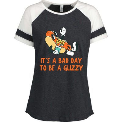 It’S A Bad Day To Be A Glizzy 4th Of July Hot Dog Lovers Enza Ladies Jersey Colorblock Tee