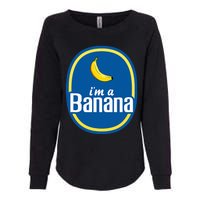 IM A Banana Costume Halloween Fruit Sticker Yellow Womens California Wash Sweatshirt