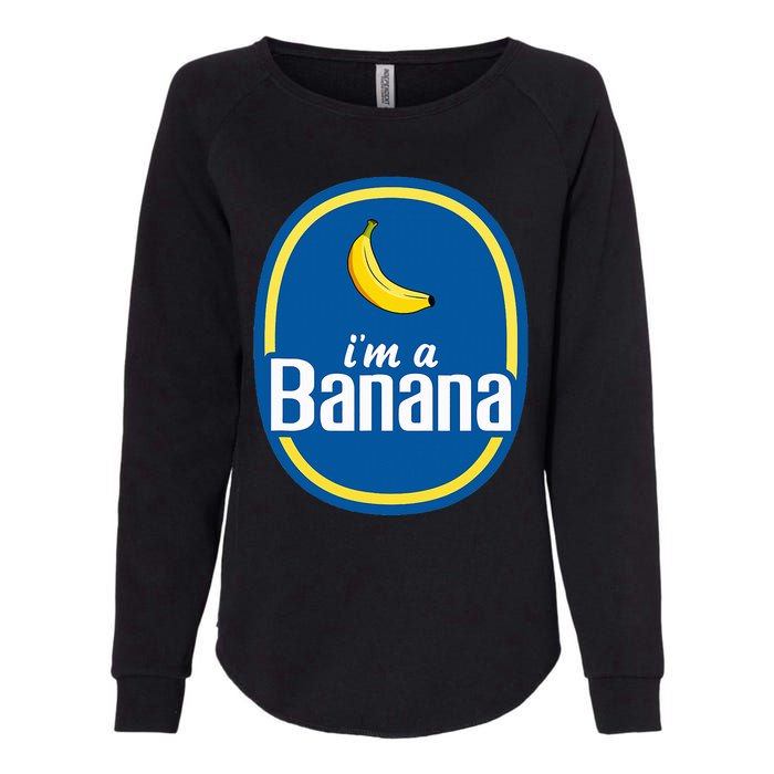 IM A Banana Costume Halloween Fruit Sticker Yellow Womens California Wash Sweatshirt