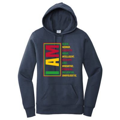 I Am Black Black History Month Gift Women's Pullover Hoodie