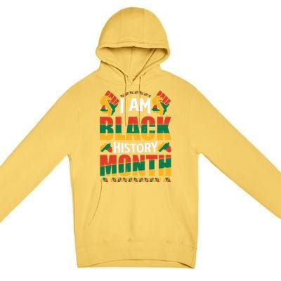 I Am Black History Month Gift Premium Pullover Hoodie