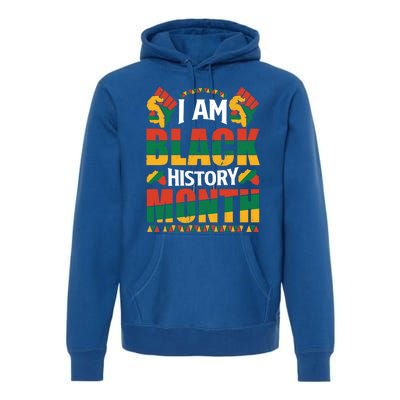 I Am Black History Month Gift Premium Hoodie